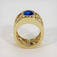 3.10 Ct. Blue Sapphire Ring, 14K Yellow Gold 3
