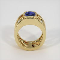 2.07 Ct. Blue Sapphire Ring, 18K Yellow Gold 3