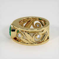 2.66 Ct. Emerald Ring, 18K Yellow Gold 4