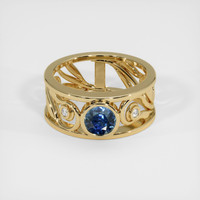 1.08 Ct. Sapphire Ring, 18K Yellow Gold 1