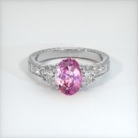 2.26 Ct. Sapphire Ring, Platinum 950 1