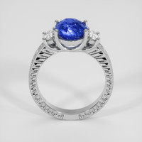 3.91 Ct. Blue Sapphire Ring, Platinum 950 3