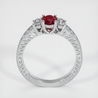0.59 Ct. Ruby Ring, 14K White Gold 3