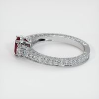 0.59 Ct. Ruby Ring, 14K White Gold 4