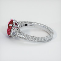 3.17 Ct. Ruby Ring, 14K White Gold 4