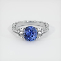 1.75 Ct. Sapphire Ring, 18K White Gold 1