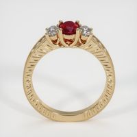 0.59 Ct. Ruby Ring, 14K Yellow Gold 3