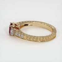 0.59 Ct. Ruby Ring, 14K Yellow Gold 4