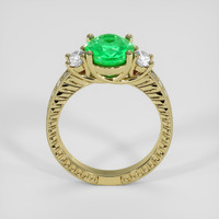 2.02 Ct. Emerald Ring, 18K Yellow Gold 3
