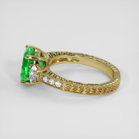 2.02 Ct. Emerald Ring, 18K Yellow Gold 4