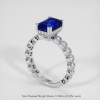 3.16 Ct. Sapphire Ring, Platinum 950 2