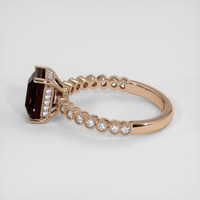 3.15 Ct. Color Change Sapphire Ring, 18K Rose Gold 4