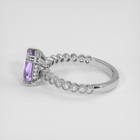 2.09 Ct. Purple Sapphire Ring, 14K White Gold 4