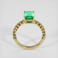2.61 Ct. Emerald Ring, 18K Yellow Gold 3