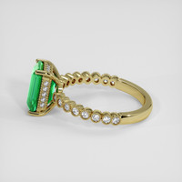2.61 Ct. Emerald Ring, 18K Yellow Gold 4