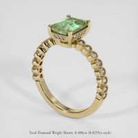 2.05 Ct. Bi Color Sapphire Ring, 18K Yellow Gold 2