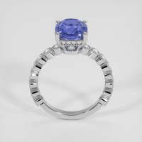 3.92 Ct. Blue Sapphire Ring, Platinum 950 3