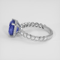 3.92 Ct. Blue Sapphire Ring, Platinum 950 4