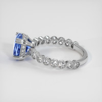 2.57 Ct. Blue Sapphire Ring, 14K White Gold 4