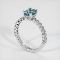 1.99 Ct. Sapphire Ring, 14K White Gold 2