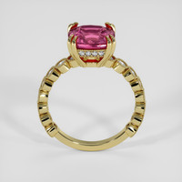 2.79 Ct. Purplish Pink Rhodolite Garnet Ring, 14K Yellow Gold 3