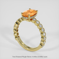 2.29 Ct. Padparadscha Sapphire Ring, 14K Yellow Gold 2