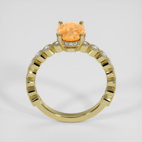 2.29 Ct. Padparadscha Sapphire Ring, 14K Yellow Gold 3