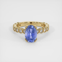 2.28 Ct. Sapphire Ring, 18K Yellow Gold 1