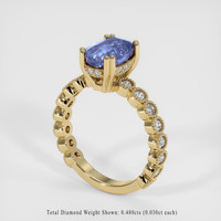 2.28 Ct. Sapphire Ring, 18K Yellow Gold 2