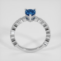 0.89 Ct. Blue Sapphire Ring, Platinum 950 3