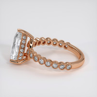 2.12 Ct. White Sapphire Ring, 14K Rose Gold 4
