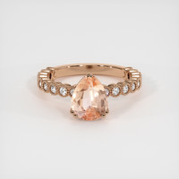 1.94 Ct. Padparadscha Sapphire Ring, 14K Rose Gold 1