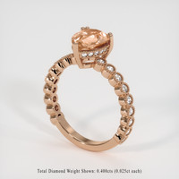 1.94 Ct. Padparadscha Sapphire Ring, 14K Rose Gold 2