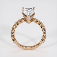 2.12 Ct. White Sapphire Ring, 18K Rose Gold 3