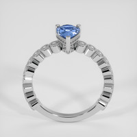 1.11 Ct. Blue Sapphire Ring, Silver 3
