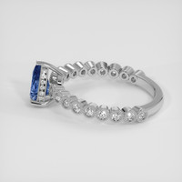 1.11 Ct. Blue Sapphire Ring, Silver 4