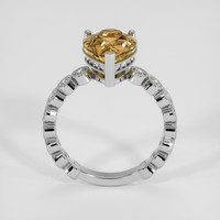 4.33 Ct. Yellowish Brown Zircon Ring, Silver 3