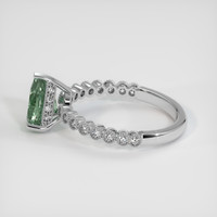 1.20 Ct. Green Sapphire Ring, 14K White Gold 4