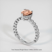 1.94 Ct. Padparadscha Sapphire Ring, 14K White Gold 2