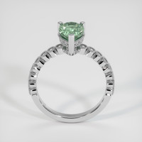 1.20 Ct. Green Sapphire Ring, 18K White Gold 3