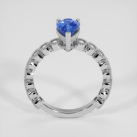 1.59 Ct. Blue Sapphire Ring, 18K White Gold 3