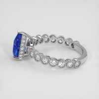 1.59 Ct. Blue Sapphire Ring, 18K White Gold 4
