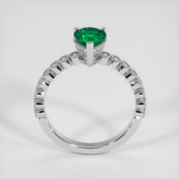 0.82 Ct. Emerald Ring, 18K White Gold 3