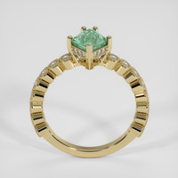 1.36 Ct. Bluish Green Sapphire Ring, 10K Yellow Gold 3