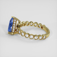 2.03 Ct. Blue Sapphire Ring, 18K Yellow Gold 4