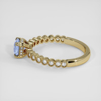 1.02 Ct. Blue Sapphire Ring, 18K Yellow Gold 4