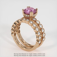 2.15 Ct. Sapphire Ring, 18K Rose Gold 2