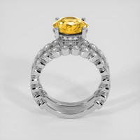 3.09 Ct. Yellow Sapphire Ring, Silver 3