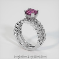 2.10 Ct. Sapphire Ring, 14K White Gold 2