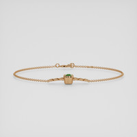 <span>1.01</span>&nbsp;<span class="tooltip-light">Ct.Tw.<span class="tooltiptext">Total Carat Weight</span></span> Tsavorite Garnet Bracelet, 14K Rose Gold 2